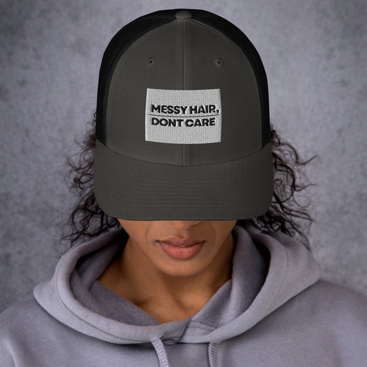 Messy Hair Trucker Cap