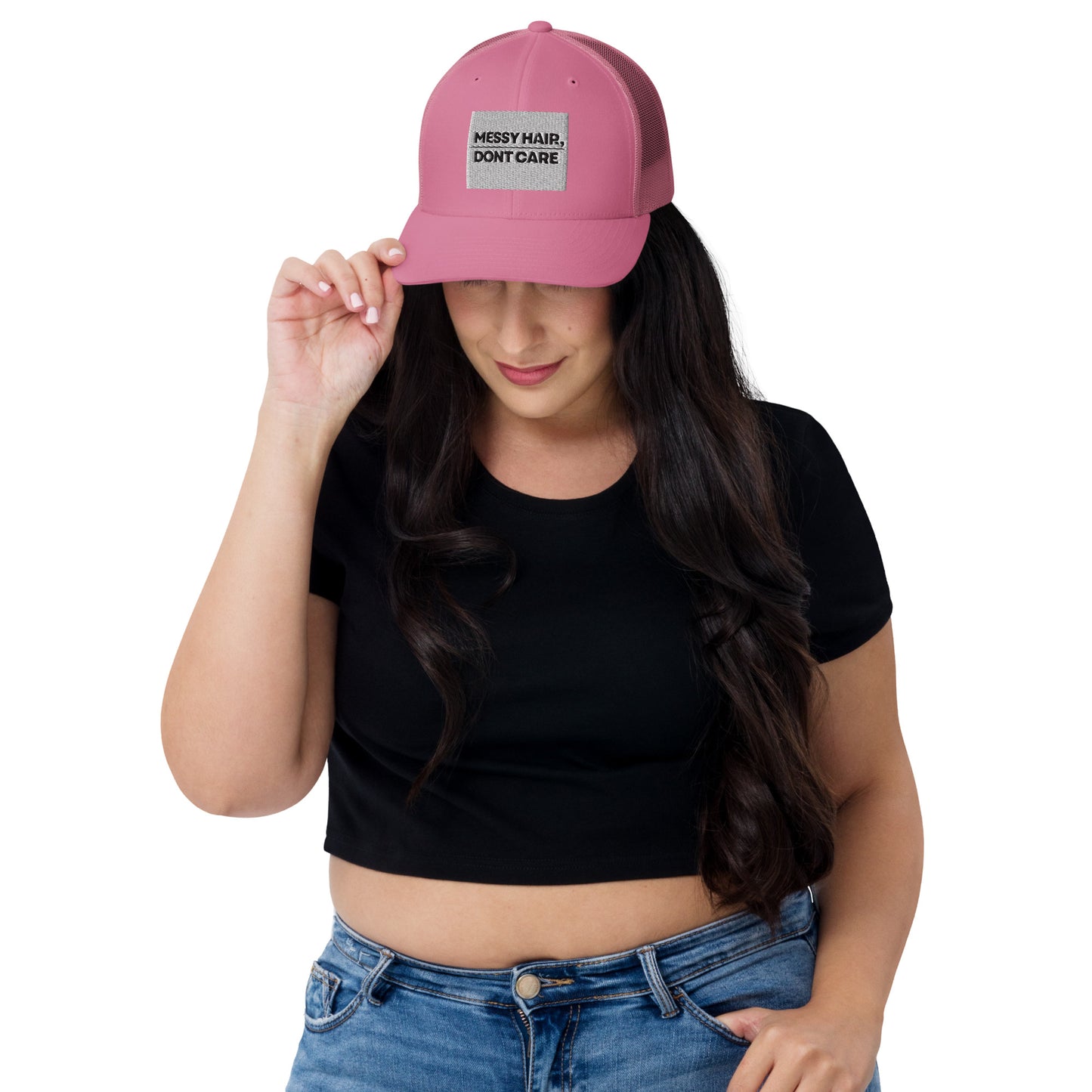 Messy Hair Trucker Cap