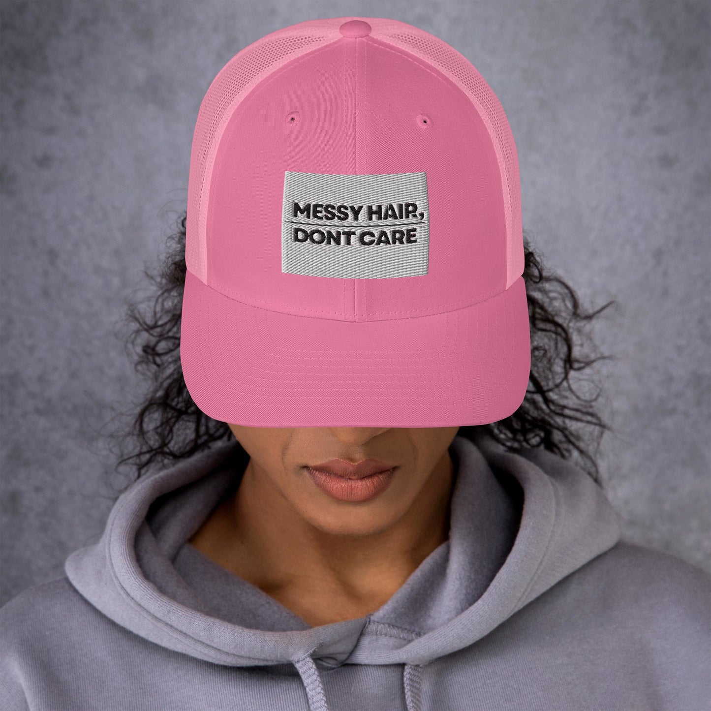 Messy Hair Trucker Cap