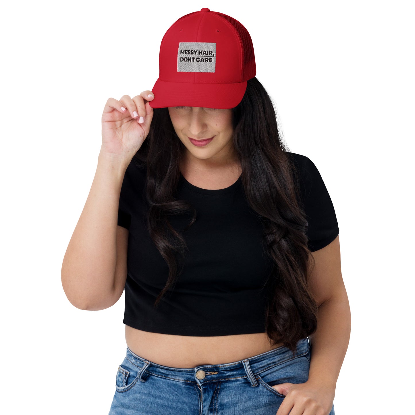 Messy Hair Trucker Cap