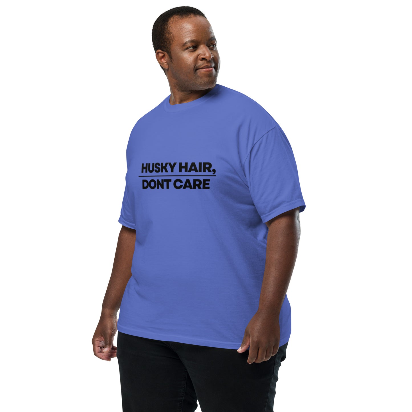 Husky Hair Dont CareUnisex garment-dyed heavyweight t-shirt