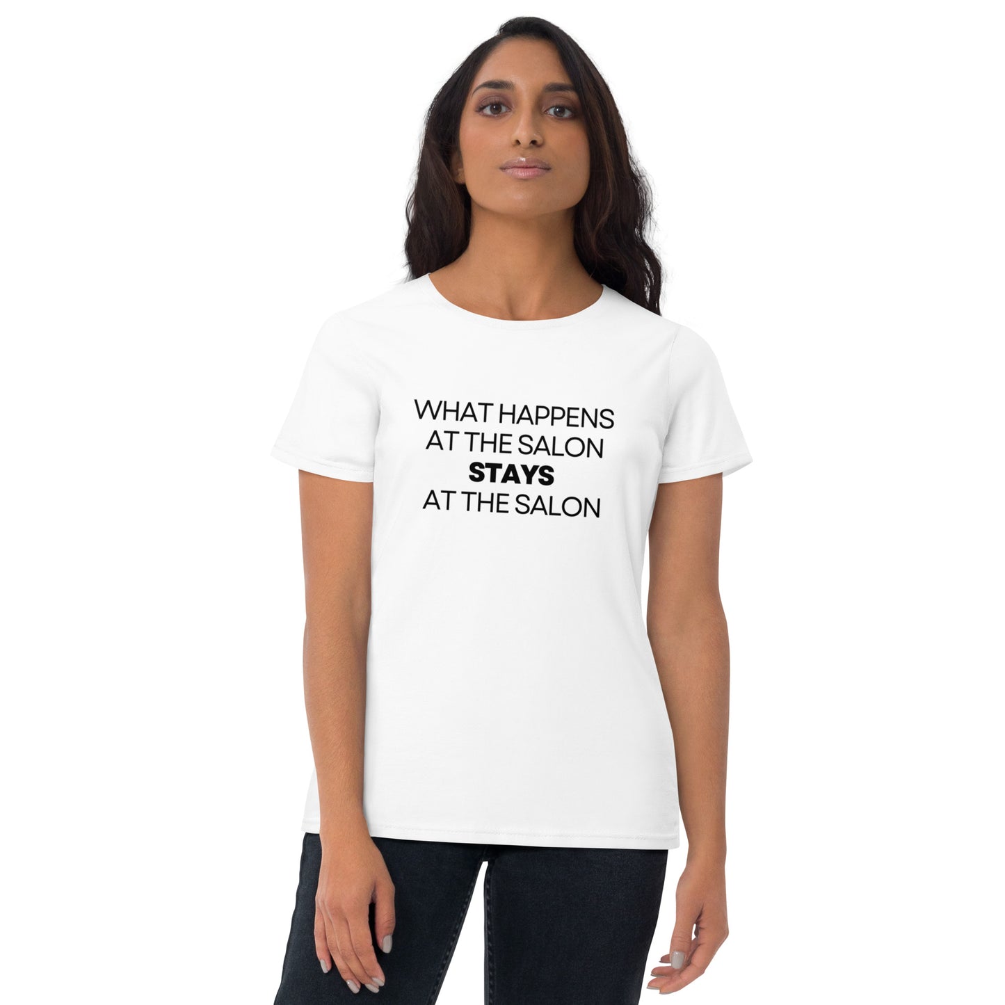 What happens at the Salon Women's short sleeve t-shirt