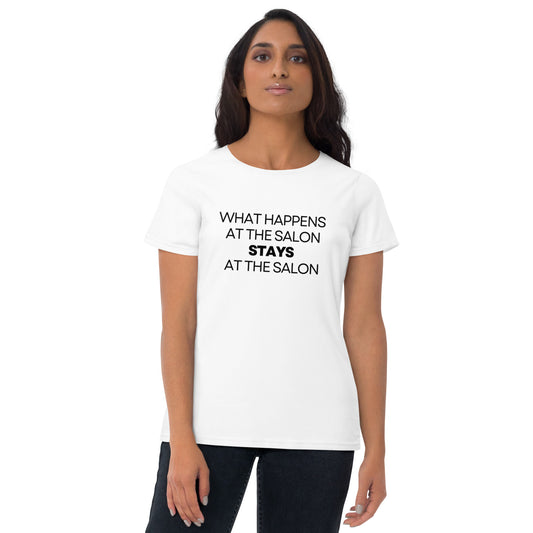 What happens at the Salon Women's short sleeve t-shirt