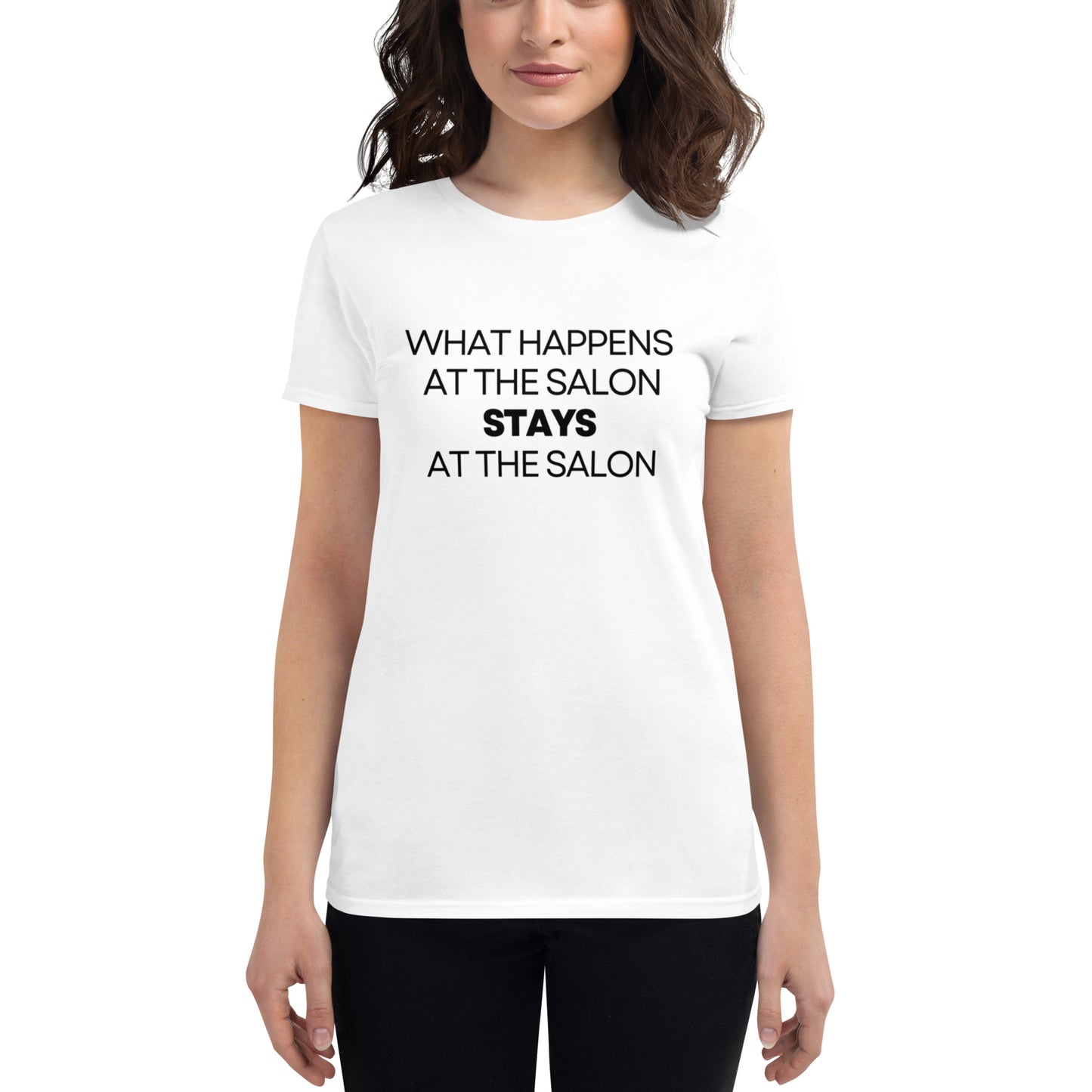 What happens at the Salon Women's short sleeve t-shirt